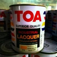 ราคา สีพ่นอุตสาหกรรม TOA Industrial LACQUER สีเหลือง SUPER YELLOW 212. เงา 1/4GL COD (1731933680651372037)