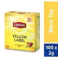 ราคา [จัดส่งทันที] [100 ซอง] Lipton Yellow Label tea Black tea ชาลิปตัน ชาดำ 2g (1731559394577516088)