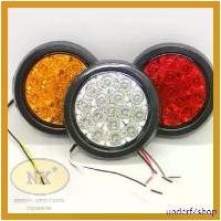 ราคา underfZshop ใช้งานได้ ไฟท้าย LED กลม 4นิ้ว ขอบยาง แดง/ส้ม/ขาว Red / Yellow / White 12V-36V (ราคาต่อ 1ดวง) Car รถยนต์ (1730826791596755871)