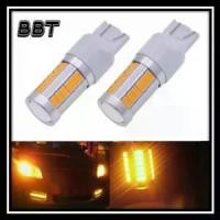 ราคา [พร้อมส่ง] BBT ไฟเลี้ยวกระพริบเร็วสีส้ม *1คู่* T20 Yellow ใส่คู่เดียวกระพริบรอบคัน LED 33 หลอดสีส้ม ขั้วเสียบ ใส่เเทนหลอดเดิม T20Y (1732194365133587799)
