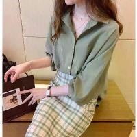 ราคา เสื้อเชิ้ตสีขาว สำหรับผู้หญิง ฤดูใบไม้ผลิ ดีไซน์หลวม เสื้อช่อง แฟชั่น สไตล์ตะวันตก เสื้อเชิ้ตแขนยาว ฐาน มาใหม่ สียีนส์ ปาด ไหล่ กากเพชร กราม polkadot คอปาด stars yel (1731457175020996190)