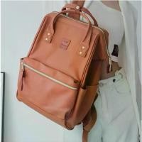 ราคา COD Anello 100% PU Leather Backpack กระเป๋าเป้สะพายหลัง เป้ รุ่นหนังพียู/กระเป๋า anello (1731937195827955463)