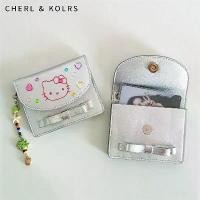 ราคา กระเป๋าสตางค์ใบสั้นผู้หญิง กระเป๋าสตางค์ ลายการ์ตูน Hello Kitty น่ารัก สีเงิน สไตล์เกาหลี สำหรับผู้หญิง Y2K (1730832799506467113)