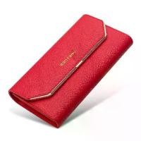 ราคา กระเป๋าสตางค์ผู้หญิงยาว, แฟชั่นใหม่, ดีไซเนอร์สุดหรู, หนังแท้, ที่ใส่บัตร RFID, กระเป๋าสตางค์คลัตช์, สีแดง, กระเป๋าสตางค์, สำหรับผู้หญิง (1730837254524995969)
