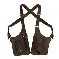 ราคา กระเป๋าสตางค์สายรัดหนัง, สไตล์เรโทร, กระเป๋าสะพายไหล่, กระเป๋าคาดหน้าอกซ่อนคู่, กระเป๋ากันขโมย, กระเป๋าสะพายไหล่คู่, สำหรับผู้ชายและผู้หญิง, สายรัดใต้วงแขน, กระเป๋าสตางค์ (1731918060985812782)