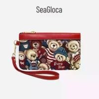 ราคา Seagloca กระเป๋าถือ กระเป๋าสตางค์ ปักลายหมีน้อย คุณภาพดี สําหรับใส่โทรศัพท์มือถือ NO.661 แนะนำ (1732196317571745402)