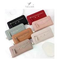 ราคา [พร้อมส่งในไทย]กระเป๋าสตางค์ผู้หญิงCLASSIC&MODERN กระเป๋าสตางค์ ใบยาว ซิปรอบ มีสายคล้องมือ T9612-132 คลังสินค้า (1732192907861591208)