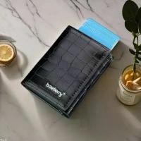 ราคา ที่ใส่บัตร, ผู้ชาย, Truemoneywallet Baellerry, ดีไซน์ยุโรปและอเมริกา, กล่องอลูมิเนียมโลหะ RFID, กล่องใส่บัตรยางยืด, ลายจระเข้, ลด 70%, กระเป๋าสตางค์ (1732091545869715241)