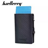 ราคา กระเป๋าใส่บัตร สำหรับผู้ชาย Baeellerry ดีไซน์ข้ามพรมแดน ป้องกัน RFID กล่องอลูมิเนียม ป๊อปอัพอัตโนมัติ คลิปหนีบบัตรเครดิต กระเป๋าสตางค์ (1731984591471477901)