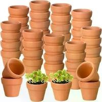 ราคา กระถางดินเผาขนาดเล็ก 100 ชิ้น กระถางดินเหนียวขนาดเล็ก 1.3 นิ้ว มีรูระบายน้ำ เหมาะสำหรับสถานรับเลี้ยงเด็กดอกไม้ กระถางดินเผา Terra สำหรับใช้ในร่ม/กลางแจ้ง (1732130538931717493)