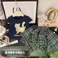 ราคา เด็กผู้หญิง ชุดเซ็ต เสื้อยืด ลายการ์ตูน แขนสั้น เสื้อกั๊ก กระโปรงลายสก๊อต ไม่สม่ำเสมอ กางเกง เซ็ต 2 ชิ้น สำหรับเด็ก ซักด้วยมือเท่านั้น แถบทอง-เขียว ชุดของขวัญ ชุด บอดี้ สูท เด (1732073598034544233)