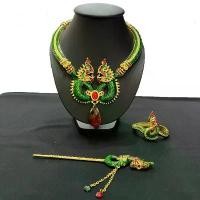 ราคา ของแท้ 100% Accessories สร้อยพญานาคงานละเอียดสวยๆ เครื่องประดับชุดไทย ลงยา กำไล ปิ่นปักผม (1732086006056453767)