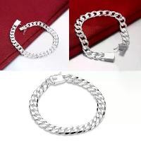 ราคา สร้อยข้อมือโซ่เงิน 10 มม. หัวเข็มขัดสี่เหลี่ยม สำหรับผู้ชายและผู้หญิง สร้อยข้อมือโซ่เชื่อมโยงด้านข้าง กำไล (1732019821855867932)