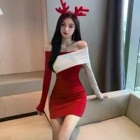 ราคา เดรสปาดไหล่ผู้หญิง คริสต์มาส สไตล์ชิคๆ ลายดอกไม้ ประดับลูกปัด เอวยางยืด ดีไซน์รัดรูป มีซับใน ชุด ผ้า ฝ้าย ชุด สายรุ้ง ชุด เด้งดึ๋ง Dress Clothing Women เสื้อผ้า (1731417217313179892)
