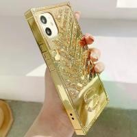 ราคา เคสโทรศัพท์ด้านหลังกระจก Rhinestone สีทอง สำหรับ iPhone 15 14 13 12 11 X XR XS 8 7 Mini Plus Pro Max SE ของขวัญสำหรับวันอีสเตอร์ คริสต์มาส ฮาโลวีน ตกแต่ง/เหมาะสำหรับเด็กผู้หญิง แ (1729976164599564853)