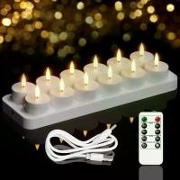 ราคา ไฟตกแต่งบรรยากาศ, รีโมทคอนโทรล, ไฟเทียน LED คริสต์มาส, สีเหลืองอบอุ่น, เทียนแบบอิเล็กทรอนิกส์, ชาร์จใหม่ได้, โคมไฟเทียน, มีให้เลือก 4/6/8/12 ชิ้น, เหมาะสำหรับงานปาร์ตี้ (1732187168520373665)