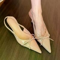 ราคา สวยมาก ๆ ค่ะ รองเท้าส้นสูง, สีนู้ด, ปลายแหลม, พร้อมรายละเอียดโบว์, การตัดตื้น, สำหรับผู้หญิง, รองเท้าแตะเปลือย, ส้นสูง 25 นิ้ว, ความงาม, สไตล์ยุทธวิธี, หนา (1731355602567005858)