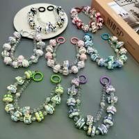 ราคา โซ่จี้โทรศัพท์ สองชั้น ครีม เพ้นท์มือ ลูกปัดใส ตกแต่ง พวงกุญแจ เครื่องประดับกระเป๋า ของขวัญ ความงาม (1731389557955856008)