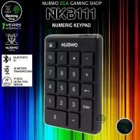 ราคา ของแท้ 100% GAMING NUBWO NKB111 NUMERIC KEYPAD BLUETOOTH 18 KEYS คีย์บอร์ด แป้มพิมพ์ตัวเลข ไร้สาย บลูทูธ NKB-111 (1732161037305939380)