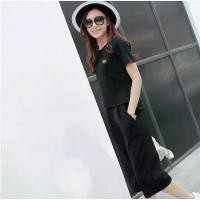 ราคา ชุดเดรสผู้หญิง *ส่งจากประเทศไทย* ชุดจีน่า เสื้อ กางเกง ผู้หญิงเกาหลี แขนสั้น แฟชั่นเกาหลี ผ้านิ่ม ใส่สบาย (สีดำ, สีชมพูอ่อน), รหัส 17090 Clothing Lady Women เดรสผ้า ลินิน แท้ (1730891811490400556)