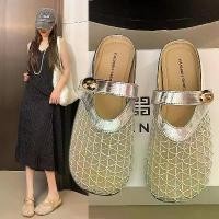 ราคา รองเท้าแตะส้นเตารีด สไตล์ฝรั่งเศส ตาข่าย ระบายอากาศ เปิดนิ้วเท้า สำหรับผู้หญิง ฤดูใบไม้ผลิปี มาใหม่ รองเท้า elsa รองเท้า shu รองเท้า กุชชี่ เเตะ รองเท้า ใส่ ไป งานแต่ง ส้ (1731273019436991702)