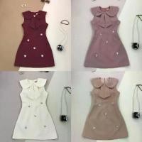 ราคา [LISA] A0429 ชุดเดรสกระโปรงคอบัวแขนกุดดีเทลแต่งดอกไม้ดีไซน์สวยจึ้งมาก เรียบหรูดูแพงลูกคุณสูดๆ ใส่ออกงาน ใส่ทำงาน งานแต่ง สินค้าดี (1731916983516890170)