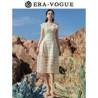 ราคา [Best Seller] EraVogue เดรสผู้หญิง สีครีม ทรงเอ มิดิ แขนกุด คอเหลี่ยม ผ้าลูกไม้ ลายดอก เดรสออกงาน ชุดออกงาน ชุดราตรี งานสวย ผ้ามีน้ำหนัก ดูแพง สวมใส่สบาย สไตล์เกาหลี ปาร์ตี้ งานแ (1731891520519046535)