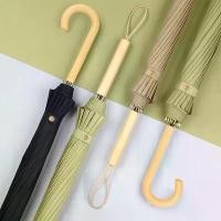 ราคา ร่มอัตโนมัติ ด้ามยาว 16 ซี่โครง เสริมแรง ดีไซน์เรียบง่าย ด้ามไม้สด ร่มกันแดดและฝน ร่มโฆษณา ปรับแต่งได้ ขายร้อน หมวก ติด ร่ม หมวกร่ม กันแดด กันฝน หมวกร่ม ร่ม ไม่ กาง ทหาร ร (1732262458695846436)