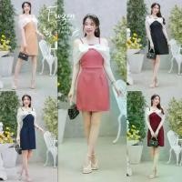 ราคา เสื้อผ้าผู้หญิง เดรสออกงาน สายเดี่ยว แต่งโบว์ไหล่ เดรสสั้น ใส่ไปงานเลี้ยว งานแต่ง งานหมั้น สีครีม กรม แดง ชมพู ดำ พร้อมส่ง Lady Clothing Women ผ้าแก้ว ชุด (1730800840524728547)