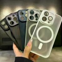 ราคา เคสโทรศัพท์แม่เหล็กแบบด้าน เข้ากันได้กับ iPhone 16 และ 16 Pro Max, เลนส์ป้องกันหลุมที่แม่นยำ, เคสป้องกันแบบครอบคลุมเต็มรูปแบบ, สีโล่ทอง ฟิล์ม ซัมซุง 56 5 ฟีม มี่ โค เชล ล่า griptok magsafe (1731326228