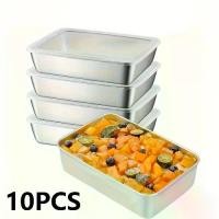 ราคา ภาชนะเก็บอาหารสแตนเลส ชุด 10 ชิ้น ไมโครเวฟปลอดภัย ฝาพับ ออกแบบมาสำหรับเนื้อสัตว์และผลไม้ ชุดองค์กรในครัว ตู้เย็น กล่องเตรียมอาหาร เหมาะสำหรับใช้กลางแจ้งในโรงเรียน เครื่องมือจัดเก็บในครัว (173209589864