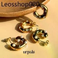 ราคา URPALS ต่างหู งาน Stainless ชุบทอง18K ฝังเพชร CZ หลุดยาก ทนน้ำ ทนเหงื่อได้ดี (1732172618608379583)