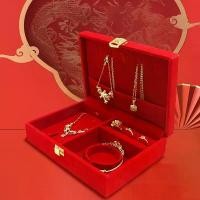ราคา 【ส่งฟรี】 กล่องกำมะหยี่ใส่เครื่องประดับ กล่องใส่เครื่องประดับ เก็บ แหวน ต่างหู สร้อยมือ คอ จี้ เพรชทอง พลอย ของชำร่วย (1732110963236439169)