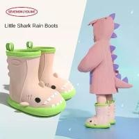 ราคา รองเท้าฝนสำหรับเด็ก ดีไซน์ฉลามน้อย สำหรับผู้หญิง กันน้ำ กันลื่น รองเท้าแตะน้ำ ลายการ์ตูน เหมาะสำหรับเด็กก่อนวัยเรียนและหญิงชั้นประถมศึกษา รองเท้าลุยน้ำ ถุงเท้า กัน ฝน ถุงเท้า กัน ฝน (17314134260352625