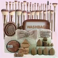 ราคา ชุดเครื่องมือเสริมความงาม, 56 ชิ้น, สไตล์ชาแนล, กระเป๋าเครื่องสำอาง, ชุดแปรงแต่งหน้า, แบบพกพา, กระเป๋าล้าง, ท่องเที่ยว, แป้งพัฟ, เหมาะสำหรับแต่งหน้า (1731874690268693696)