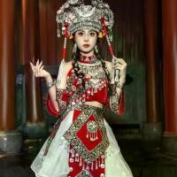 ราคา ใหม่ กูจิ่ง มณฑลกุ้ยโจว ชาติพันธุ์ มอญ ประสิทธิภาพ เครื่องแต่งกาย ชุด มอญ สำหรับถ่ายภาพ ท่องเที่ยว ถ่ายภาพ (1732061066969122155)