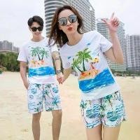 ราคา ชุดเสื้อยืดและกางเกงขาสั้นฤดูร้อน คู่รัก อินเทรนด์ มาใหม่ 2023 เหมาะสำหรับรีสอร์ทริมทะเล ท่องเที่ยว ชุดสำหรับผู้ชายและผู้หญิง (1731247961421874849)