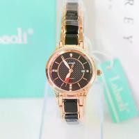 ราคา นาฬิกา Labaoli สายเซรามิก หน้าปัดกลมขีด เข็มวินาทีหัวใจคู่ มีวันที่ (1729567297063061809)