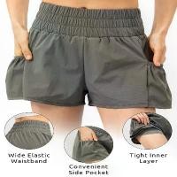 ราคา กางเกงวิ่งขาสั้นสำหรับผู้หญิง ดีไซน์ 2-in-1 มีกระเป๋า แถบเอวกว้าง มีซับในเลเยอร์ เหมาะสำหรับเล่นกีฬา ฟิตเนส ออกกำลังกาย ปั่นจักรยาน แอธเลติก ยิม บ้าน และชุดกีฬา 1 ชิ้น (1732142227028608809)