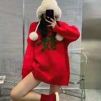ราคา เสื้อสเวตเตอร์ครอบครัว, การออกแบบภาพเหมือนครอบครัวที่อุดมไปด้วย, สีแดง, สำหรับผู้หญิงและเด็กผู้หญิง, เสื้อผ้าปีใหม่แฟนสาว, แฟนสาวเสื้อผ้าคู่, แฟชั่นแบบจีน, เสื้อกันหนาวคริสต์มาส, (1731365797531126061)
