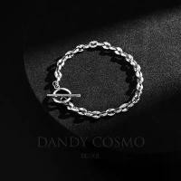 ราคา DANDY COSMO | ข้อมือสแตนเลส ผู้ชาย ลาย Crushed Bean กำไลสแตนเลส (1732063593918728137)