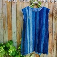 ราคา เสื้อหม้อห้อมย้อมธรรมชาติ ผ้าต่อไล่สี Clothing Man ผ้าฝ้าย ผู้ชาย คอกลม ผ้าสำลี ผ้าไหม (1729671182376536820)