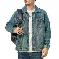 ราคา เสื้อแจ็คเก็ตยีนส์ เสื้อผ้าบุรุษอินเทรนด์ คุณภาพสูง Man ผู้ชาย Clothing (1731110704163031512)
