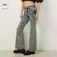 ราคา CPS CHAPS กางเกงยีนส์ขาแฟลร์ฟอกสี ผู้หญิง TWO-TONE FLARE JEANS รุ่น C25WFJA191 (AW25#A1) (1731874207459149102)
