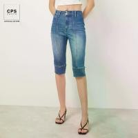 ราคา CPS CHAPS กางเกงยีนส์คาปรีพับขา ผู้หญิง TURN UP CAPRI JEANS รุ่น C25WFJA186 (AW25#A1) (1731874207299175726)