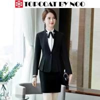 ราคา เสื้อสูทเดี่ยว Lady ผู้หญิง Topcoat สีดำ (1729742796165319199)