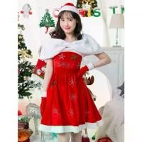 ราคา เสื้อผ้าซานตาคลอสกำมะหยี่สีทองและชุด, ชุดเกล็ดหิมะ, ชุดคริสต์มาส, ชุดผ้าคลุมไหล่, ชุดเสื้อท่อนบน, แฟชั่นบังแดด, ภาพจริง, เหมาะสำหรับชุดคริสต์มาส, นกแก้ว Clothing ผู้หญิง (1731662479741848043)