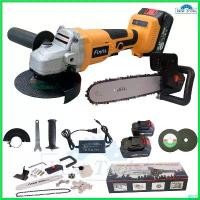 ราคา perforshop ปัจจุบัน FINRIS เครื่องเจียร์ไร้สาย148V แบต 2ก้อน เครื่องเจียร์แบตเตอรี่ หินเจียร์ไร้สาย ลูกหมู 4 นิ้ว ฟรี! ใบตัด 2 +บาร์โซ่ ที่ จับ มือ ถือ มอเตอร์ไซค์ (1730636908729502346)