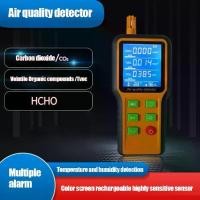 ราคา เครื่องวัดคุณภาพอากาศในร่มแบบพกพา, ตรวจจับ CO2 HCHO TVOC พร้อมแจ้งเตือนตามเวลาจริง, แบตเตอรี่แบบชาร์จไฟได้, เหมาะสำหรับบ้าน, สำนักงาน, รถยนต์, ยิม (1732071500502172801)