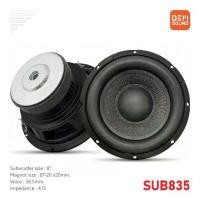 ราคา [จัดส่งทันที] SUB835 ซับวูฟเฟอร์8นิ้ว แม่เหล็ก120x20มม วอยซ์38.5มม 4โอห์ม SF ดอกซับ ลำโพงรถยนต์ ซับ8นิ้ว ลำโพง Subwoofer (1732030423603905948)